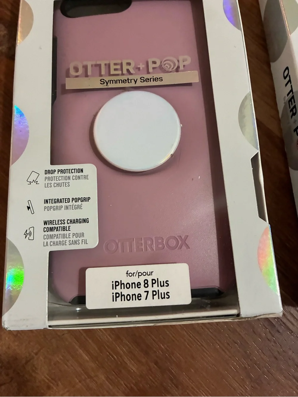 OtterBox Otter+Pop Symmetry Series Phone Case with PopSocket - Pink & Black